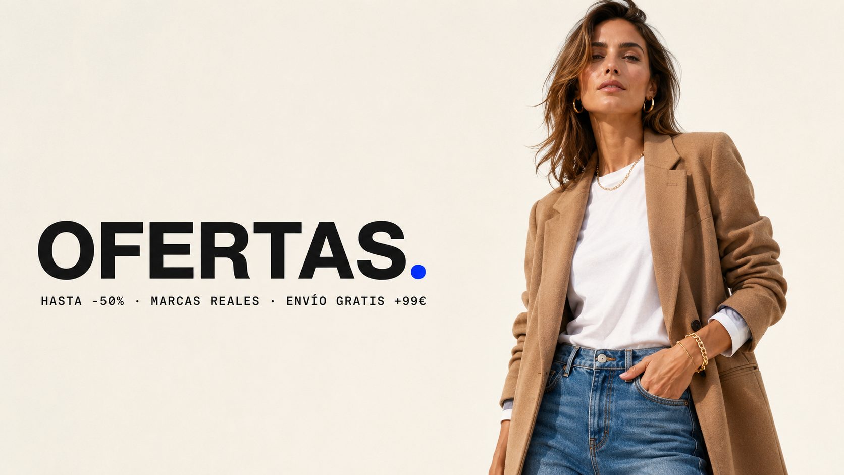 Ofertas · hasta -50% · marcas reales
