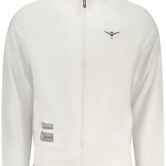 Sudadera blanca con cremallera para hombre de la Academia Militar
