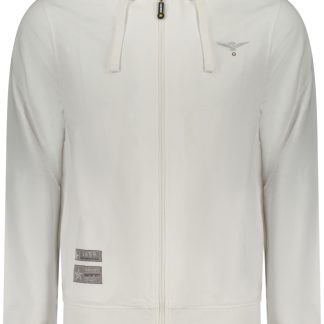 Sudadera blanca con cremallera para hombre de la Academia Militar