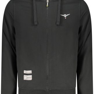 Sudadera negra con cremallera para hombre de la Academia Militar