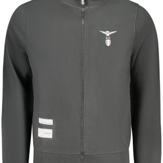 Sudadera negra con cremallera para hombre de la Academia Militar
