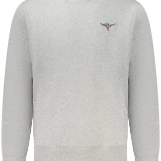 SUDADERA CON CREMALLERA PARA HOMBRE DE LA ACADEMIA MILITAR, GRIS