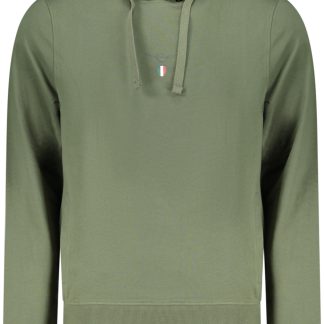 Sudadera con cremallera para hombre de la Academia Militar, color verde.
