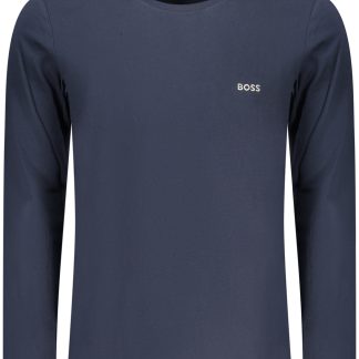 CAMISETA DE MANGA LARGA BOSS PARA HOMBRE, AZUL