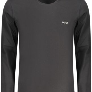 CAMISETA DE MANGA LARGA BOSS PARA HOMBRE NEGRA