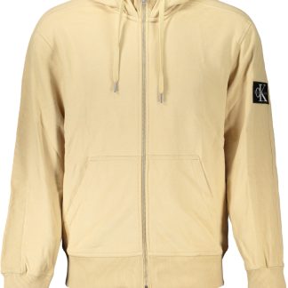 SUDADERA HOMBRE CALVIN KLEIN BEIGE CREMALLERA