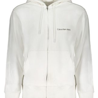 SUDADERA CREMALLERA BLANCA HOMBRE CALVIN KLEIN