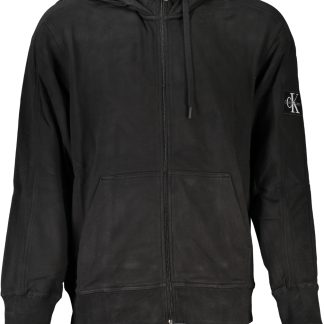 SUDADERA CALVIN KLEIN HOMBRE NEGRA CREMALLERA