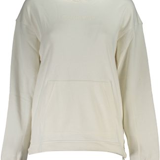SUDADERA DE MUJER CALVIN KLEIN SIN CREMALLERA BLANCO