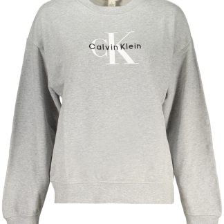 Sudadera gris con cremallera para mujer de Calvin Klein