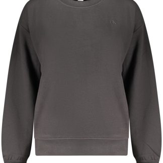 Sudadera negra con cremallera para mujer de Calvin Klein