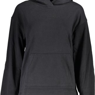 SUDADERA CALVIN KLEIN SIN CREMALLERA MUJER NEGRO