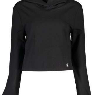 SUDADERA CALVIN KLEIN SIN CREMALLERA MUJER NEGRO