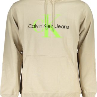 SUDADERA SIN CREMALLERA BEIGE HOMBRE CALVIN KLEIN