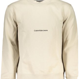 SUDADERA SIN CREMALLERA BEIGE HOMBRE CALVIN KLEIN