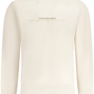 SUDADERA CALVIN KLEIN SIN CREMALLERA HOMBRE BEIGE