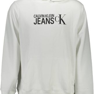 SUDADERA CALVIN KLEIN SIN CREMALLERA HOMBRE BLANCO