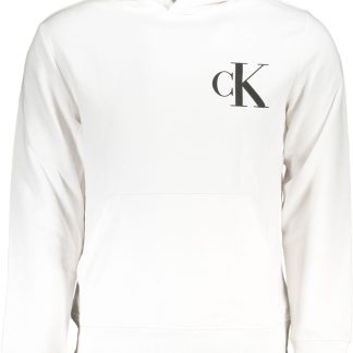 SUDADERA BLANCA SIN CREMALLERA CALVIN KLEIN HOMBRE