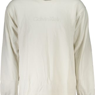 SUDADERA BLANCA SIN CREMALLERA CALVIN KLEIN HOMBRE