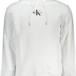 SUDADERA BLANCA SIN CREMALLERA CALVIN KLEIN HOMBRE