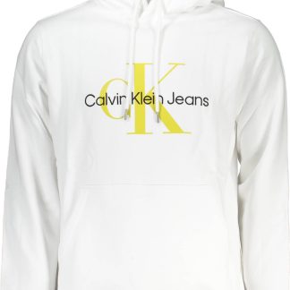 SUDADERA BLANCA SIN CREMALLERA CALVIN KLEIN HOMBRE