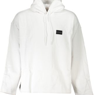 SUDADERA BLANCA SIN CREMALLERA CALVIN KLEIN HOMBRE