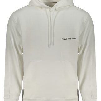SUDADERA BLANCA SIN CREMALLERA CALVIN KLEIN HOMBRE