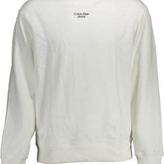 SUDADERA CALVIN KLEIN SIN CREMALLERA HOMBRE BLANCO