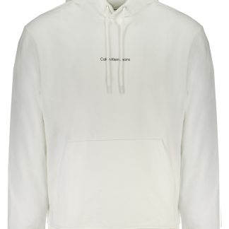 SUDADERA BLANCA SIN CREMALLERA CALVIN KLEIN HOMBRE