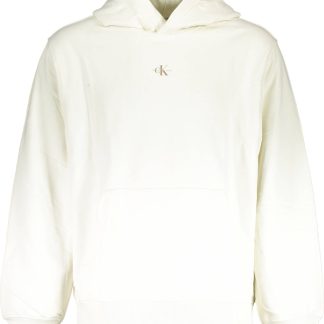 SUDADERA DE HOMBRE CALVIN KLEIN BLANCA SIN CREMALLERA