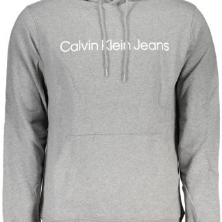 SUDADERA CALVIN KLEIN HOMBRE GRIS SIN CREMALLERA