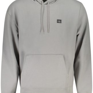 SUDADERA GRIS CON CREMALLERA DE CALVIN KLEIN PARA HOMBRE