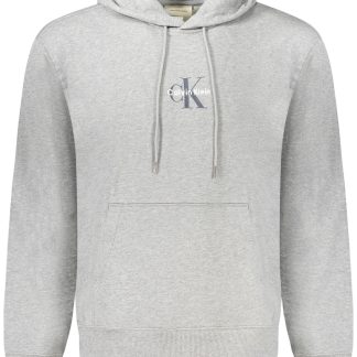 SUDADERA GRIS CON CREMALLERA DE CALVIN KLEIN PARA HOMBRE