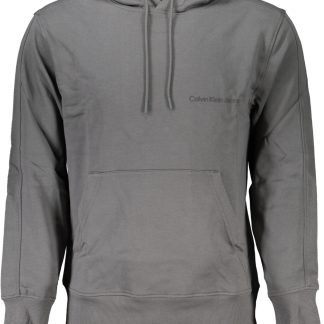 SUDADERA CALVIN KLEIN HOMBRE GRIS SIN CREMALLERA