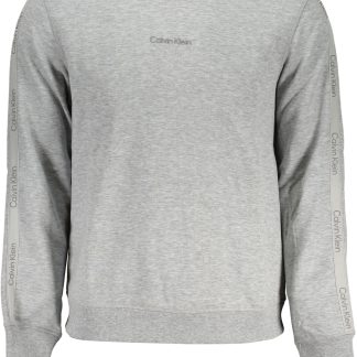 SUDADERA CALVIN KLEIN HOMBRE GRIS SIN CREMALLERA