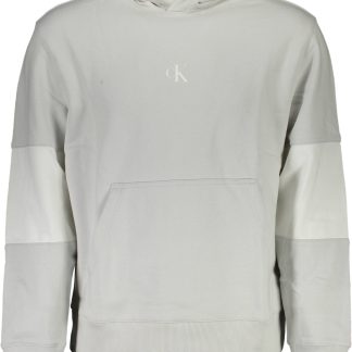 SUDADERA CALVIN KLEIN SIN CREMALLERA GRIS HOMBRE