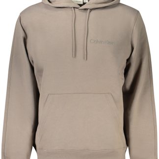 SUDADERA CALVIN KLEIN MARRÓN CON CREMALLERA PARA HOMBRE