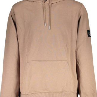 SUDADERA CALVIN KLEIN SIN CREMALLERA HOMBRE MARRÓN