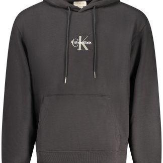 SUDADERA NEGRA CON CREMALLERA PARA HOMBRE DE CALVIN KLEIN