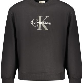 SUDADERA NEGRA CON CREMALLERA PARA HOMBRE CALVIN KLEIN