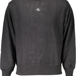 SUDADERA CALVIN KLEIN SIN CREMALLERA NEGRO HOMBRE