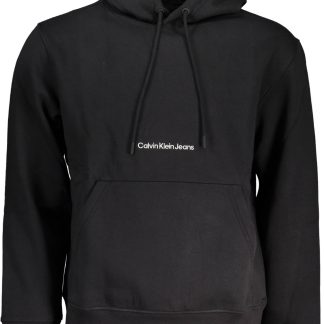 SUDADERA CALVIN KLEIN SIN CREMALLERA NEGRO HOMBRE