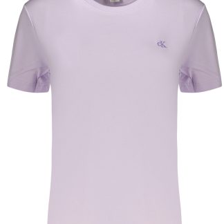 CAMISETA DE MANGA CORTA PARA MUJER CALVIN KLEIN, COLOR MORADO