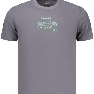 CAMISETA DE MANGA CORTA PARA HOMBRE CALVIN KLEIN, COLOR GRIS