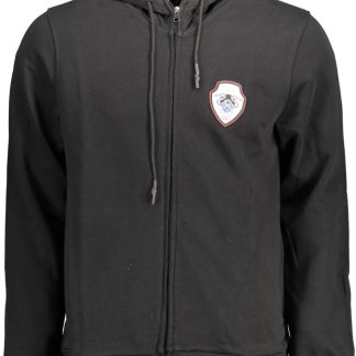 SUDADERA CAVALLI CLASS CON CREMALLERA PARA HOMBRE NEGRA