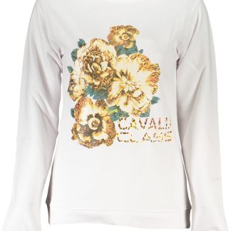 SUDADERA MUJER BLANCA CAVALLI CLASS SIN CREMALLERA