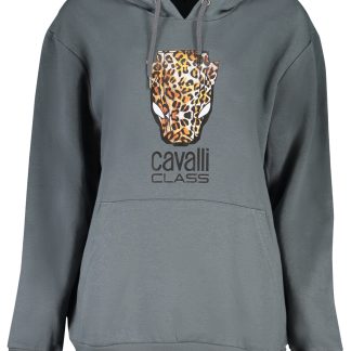 SUDADERA GRIS SIN CREMALLERA CAVALLI CLASS MUJER