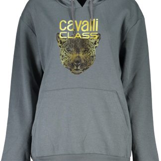 SUDADERA GRIS SIN CREMALLERA CAVALLI CLASS MUJER