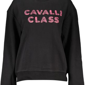 SUDADERA CAVALLI CLASS NEGRA SIN CREMALLERA