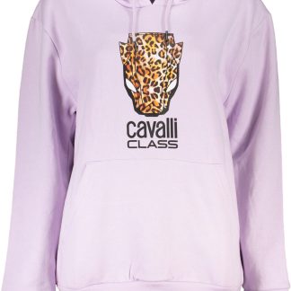 SUDADERA MUJER CAVALLI CLASS SIN CREMALLERA MORADO